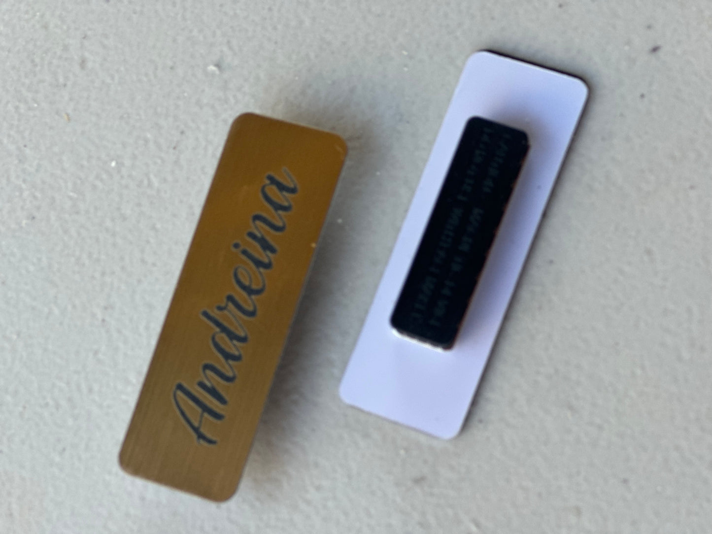 Magnetic name tags