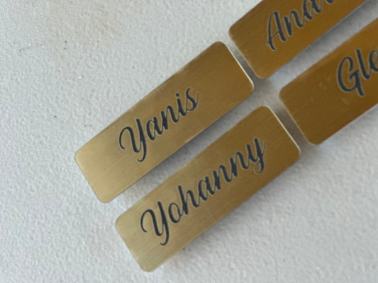 Magnetic name tags