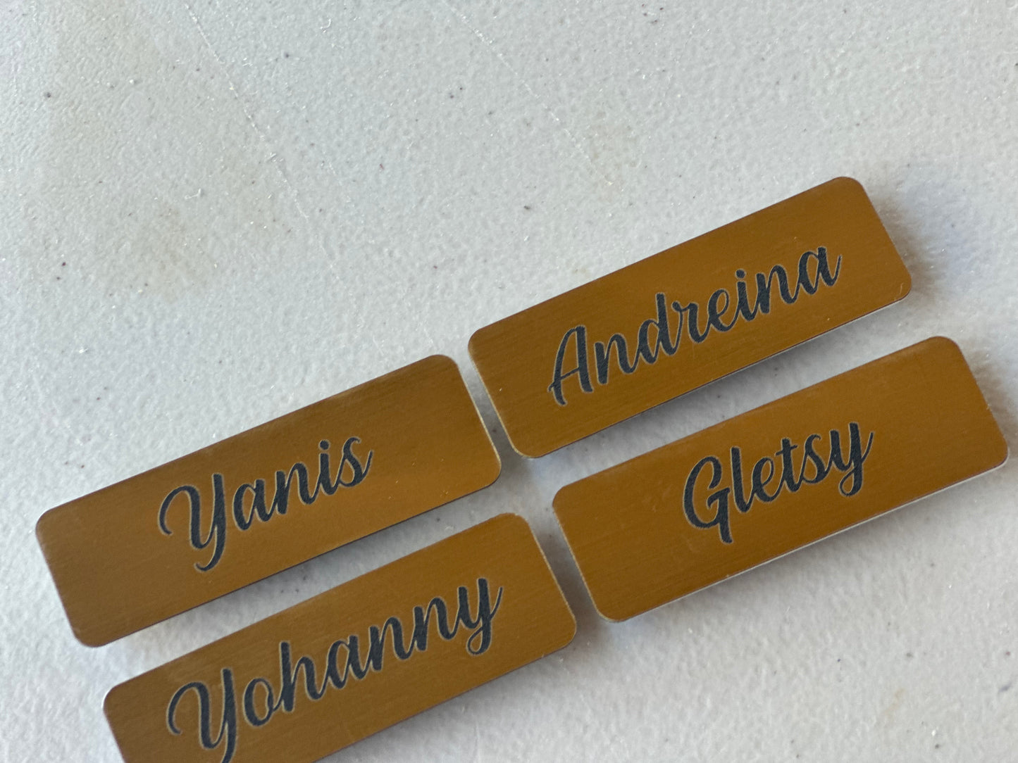 Magnetic name tags