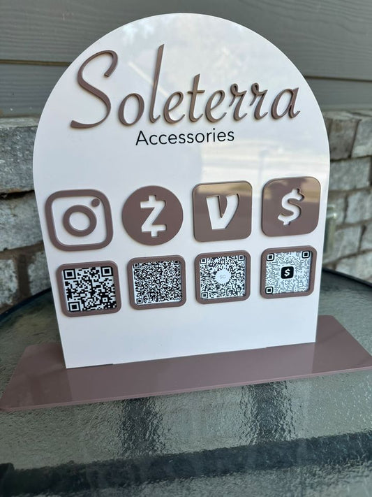 QR Codes Acrylic Sign