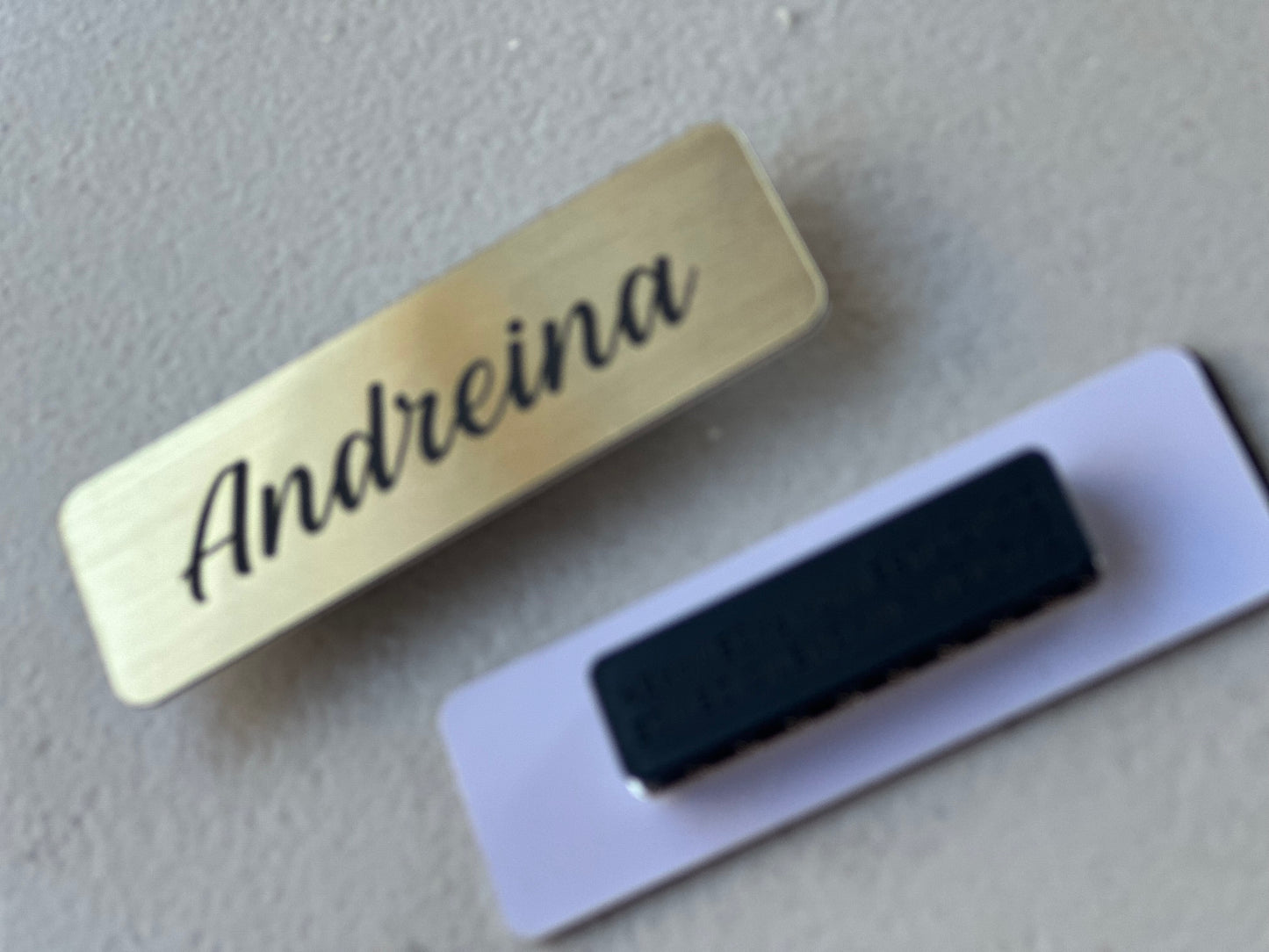 Magnetic name tags